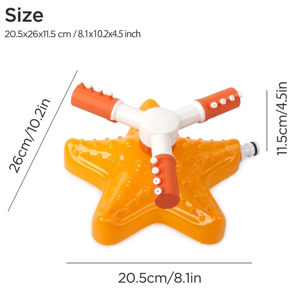 All For Paws Chill Out Starfish Sprinkler Dog Toy - HugglePets