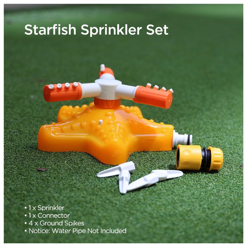 All For Paws Chill Out Starfish Sprinkler Dog Toy - HugglePets