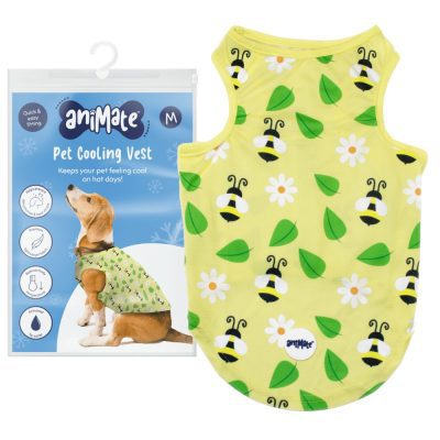 AniMate Dog Cooling Vest Bee Print - HugglePets