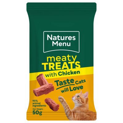 Natures Menu Cat Meaty Treats Chicken - HugglePets