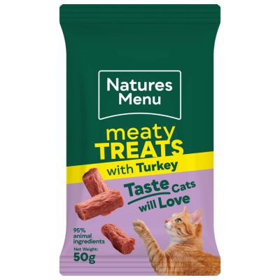 Natures Menu Cat Meaty Treats Turkey - HugglePets