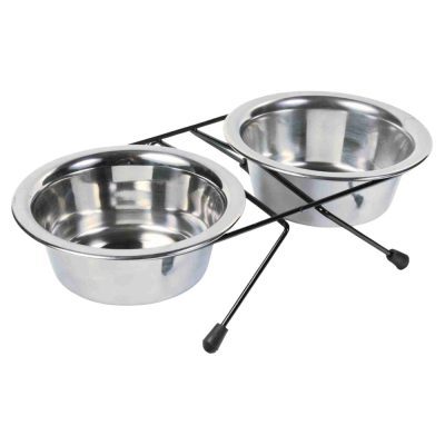 Trixie Stainless Steel Bowl Set - HugglePets