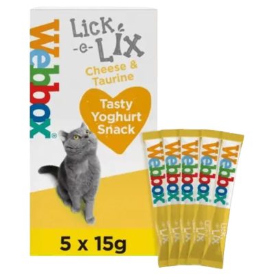 Webbox Lick-e-Lix Cheese & Taurine Cat Treats - HugglePets