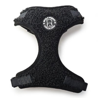 HugglePets Skye & Murphy Teddy Dog Harness - Small, Noir