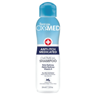 TropiClean OxyMed Medicated Anti Itch Shampoo for Pets - HugglePets