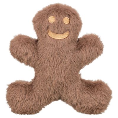 Trixie Plush Gingerbread Man Dog Toy with Squeaker - HugglePets