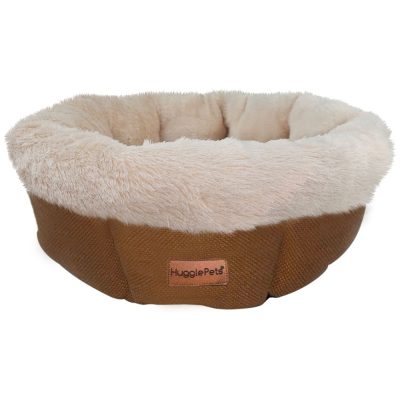 HugglePets Donut Dog Bed - Chocolate & Latte - Medium