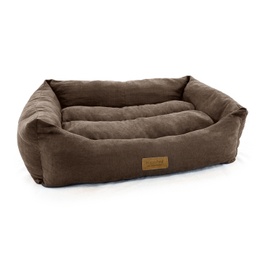 HugglePets Luxury Dog Lounger Chocolate