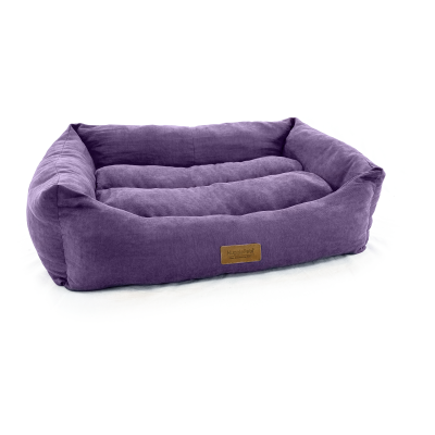 HugglePets Luxury Dog Lounger Purple
