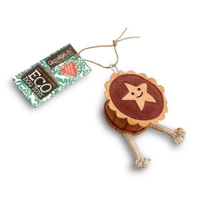 Green & Wilds Merry the Mince Pie Eco Dog Toy - HugglePets