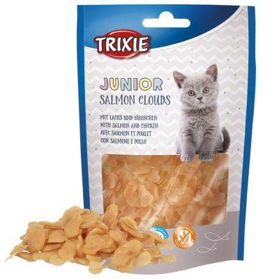 Trixie Kitten Junior Salmon Clouds Treats 40g - HugglePets
