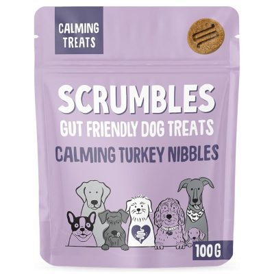 Scrumbles Calming Turkey Nibbles Dog Treats 100g