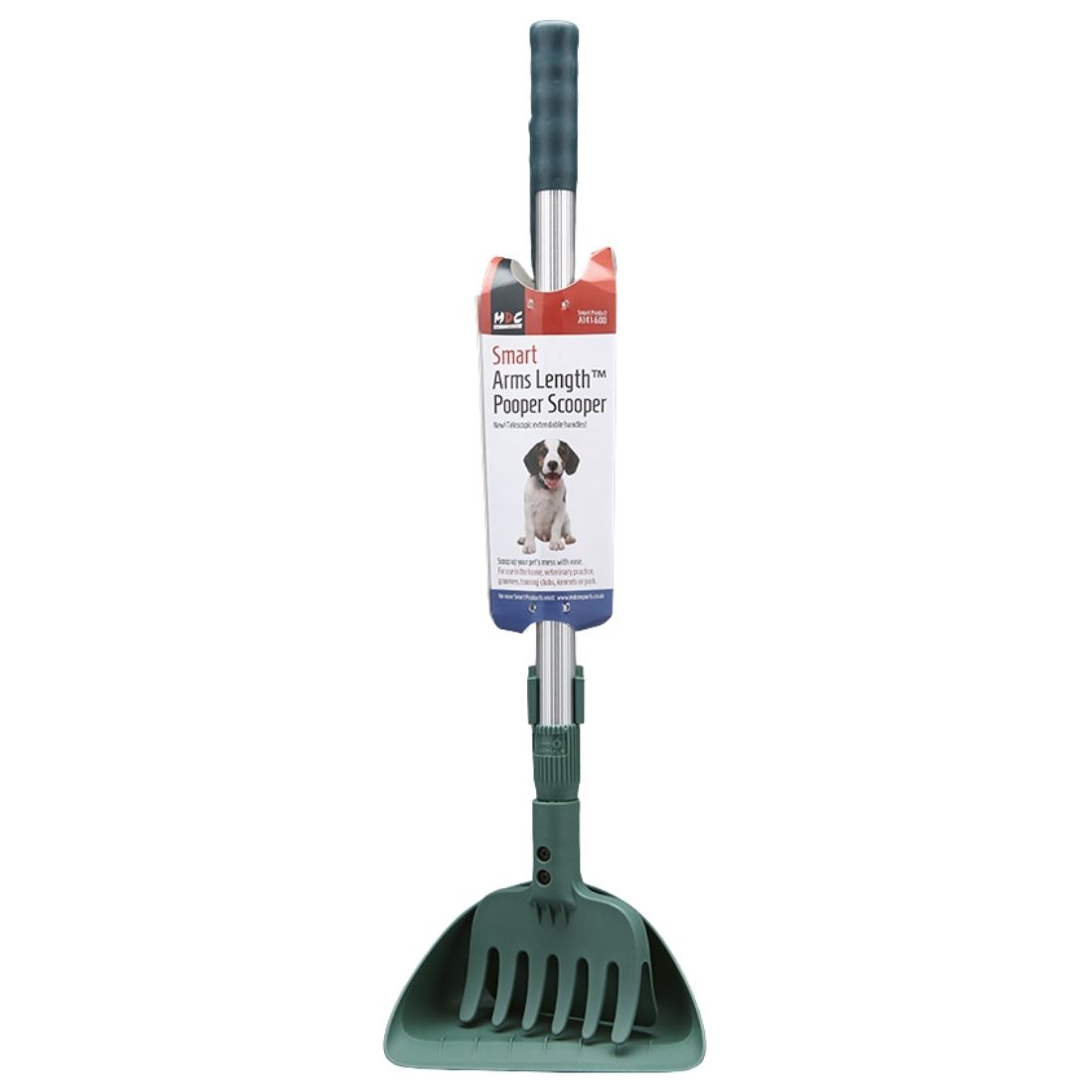 MDC Arms Length Pooper Scooper with Grass Rake - HugglePets
