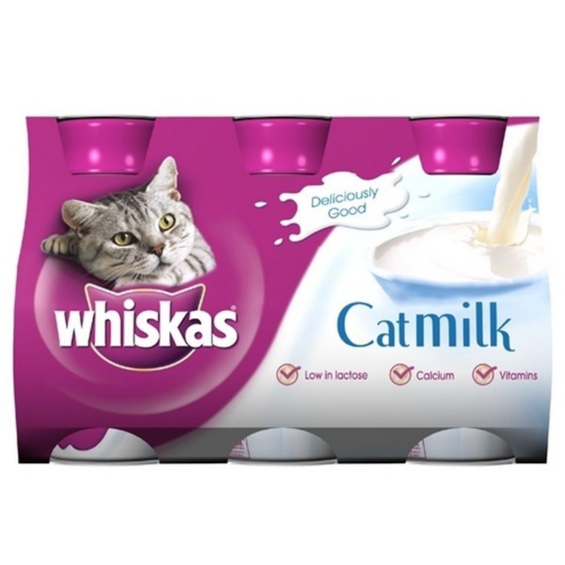 Whiskas Cat Milk Plus (3Pk) 200ml - HugglePets