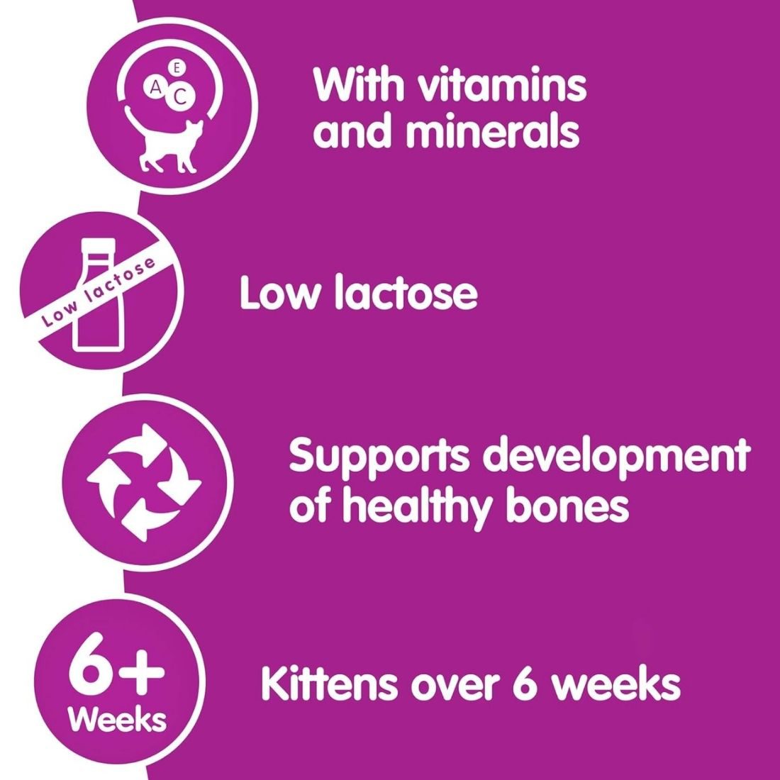 Whiskas Cat Milk Plus (3Pk) 200ml - HugglePets