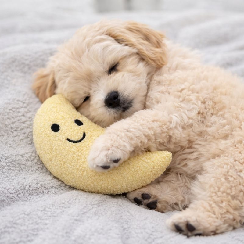 HugglePets Tiny Tails Molly Moon Squeaky Puppy Toy