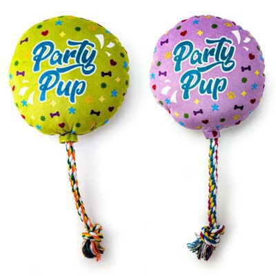 HugglePets Party Pup Ballon Squeaky Dog Toy