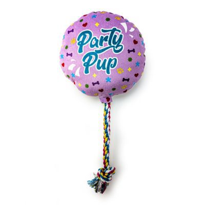 HugglePets Party Pup Ballon Squeaky Dog Toy