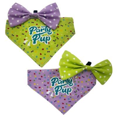 HugglePets Party Pup Dog Bow Tie & Bandana Set