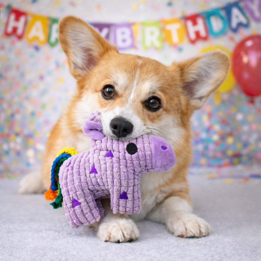 HugglePets Party Pup Pinata Squeaky Dog Toy