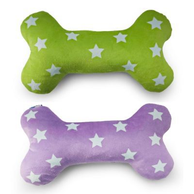 HugglePets Party Pup Squeaky Bone Dog Toy
