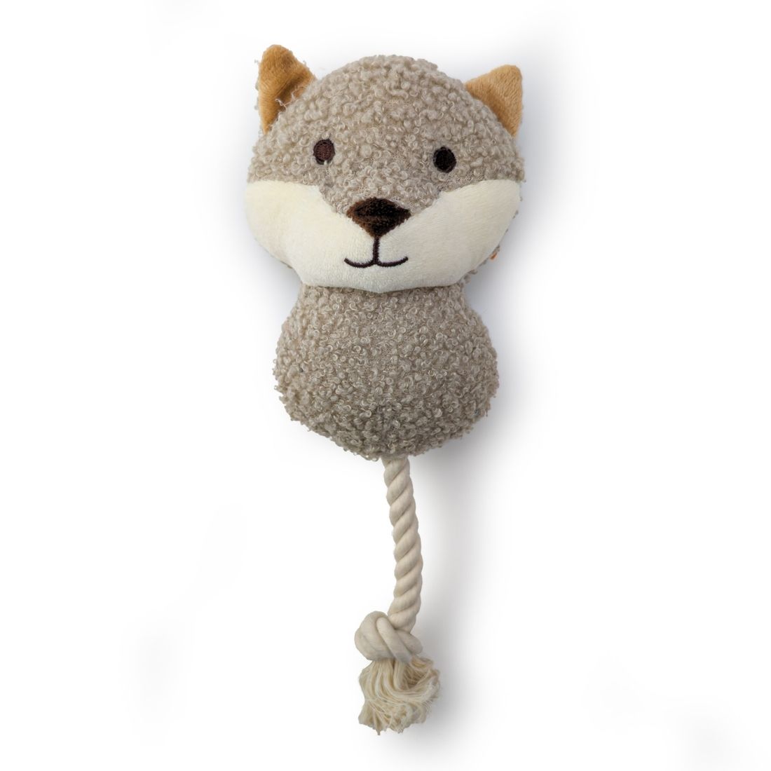 HugglePets Tiny Tails Ropey Fox Frankie Squeaky Puppy Toy