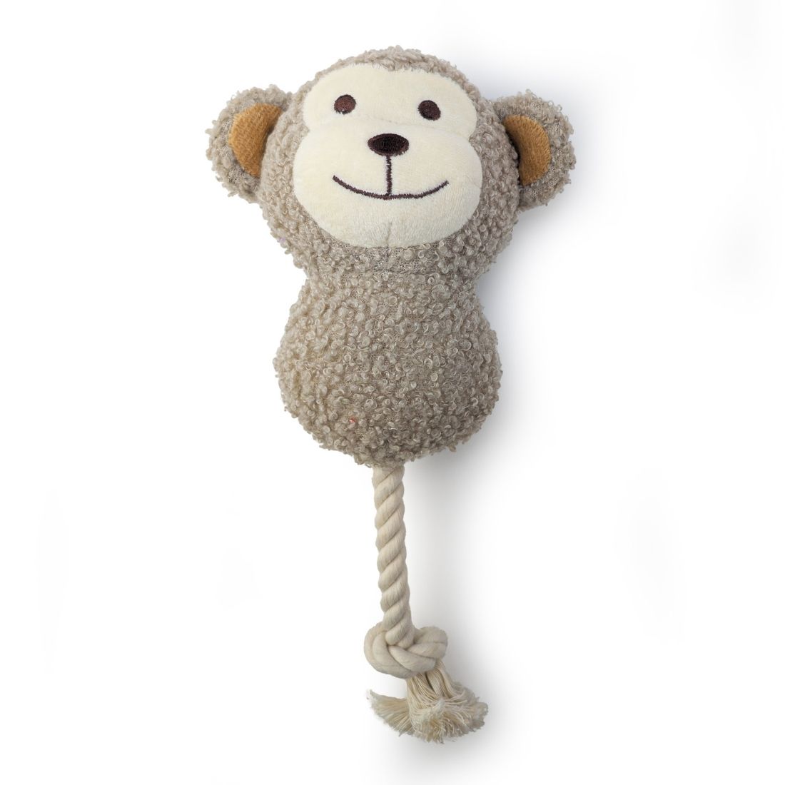 HugglePets Tiny Tails Ropey Monkey Milo Squeaky Puppy Toy