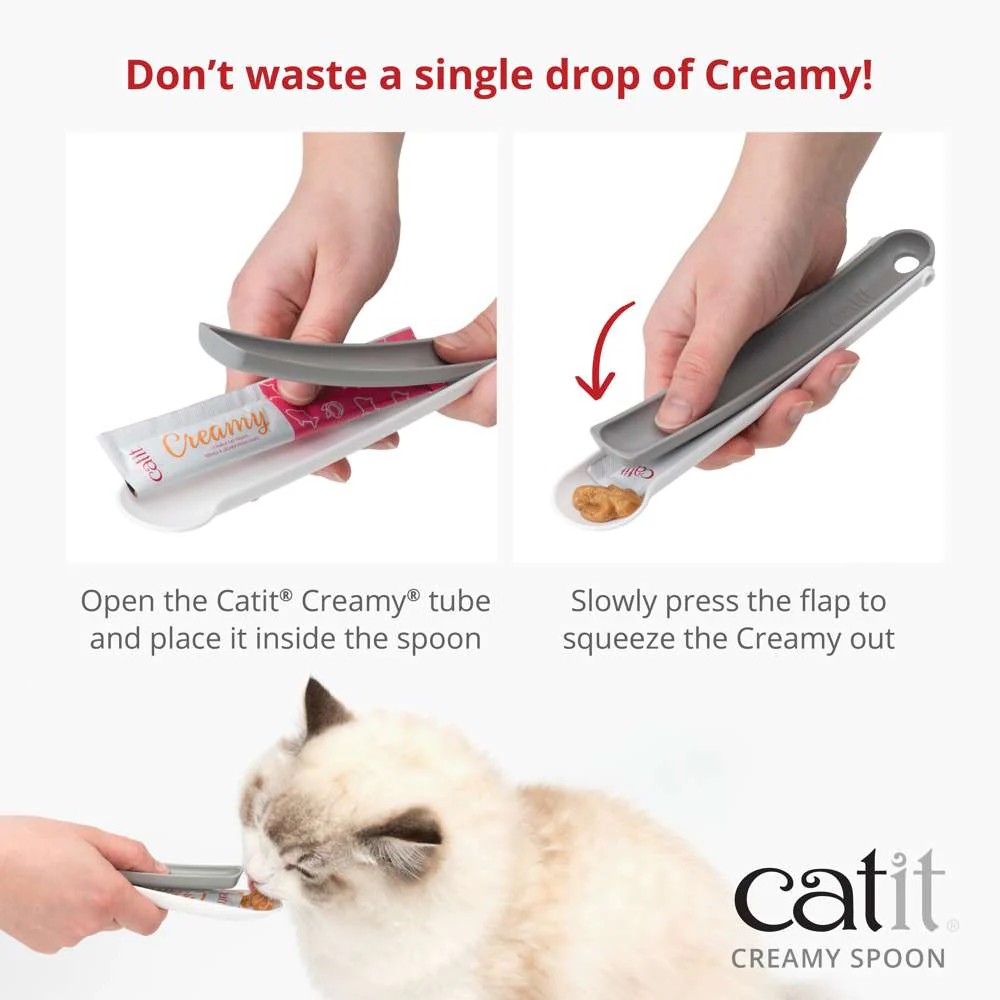Catit Creamy Lickable Cat Treat Spoon