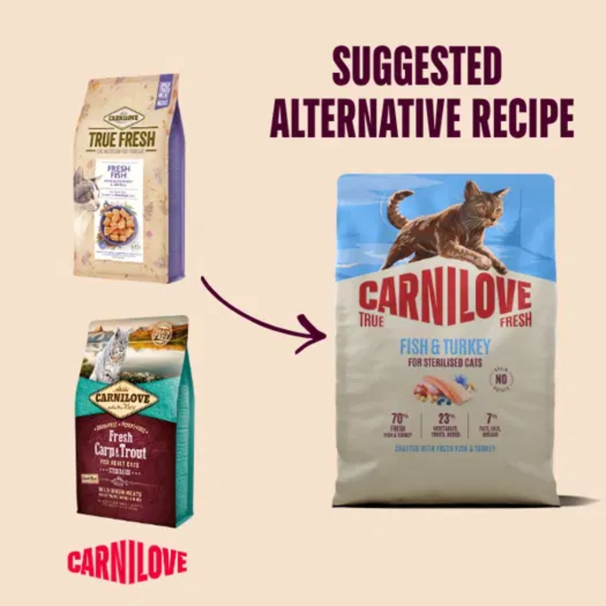 Carnilove True Fresh Fish & Turkey Cat Food - Image 6